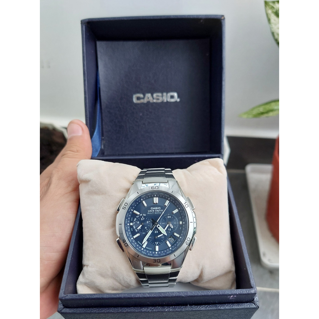 Đồng hồ nam Casio.WVQ-M410 ful 7 kim pin năng lượng ánh sáng hàng Si