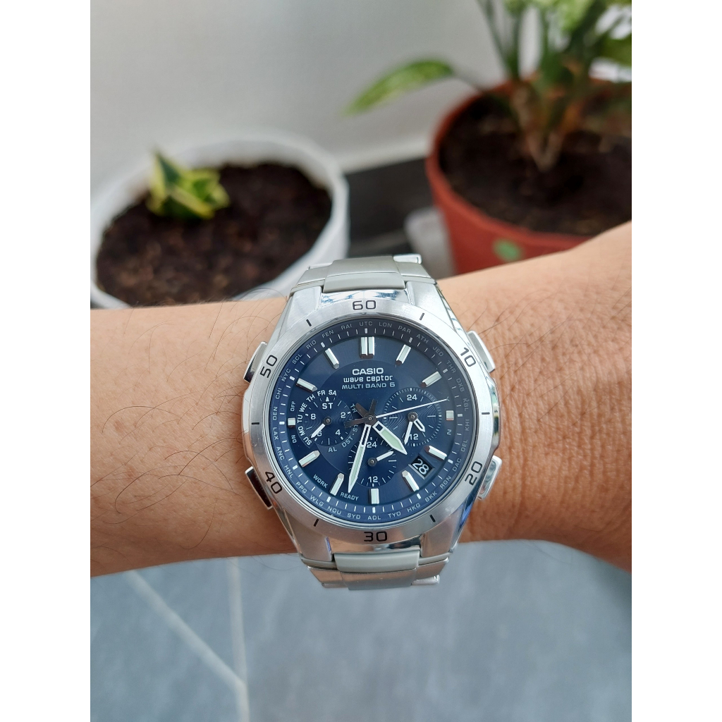 Đồng hồ nam Casio.WVQ-M410 ful 7 kim pin năng lượng ánh sáng hàng Si