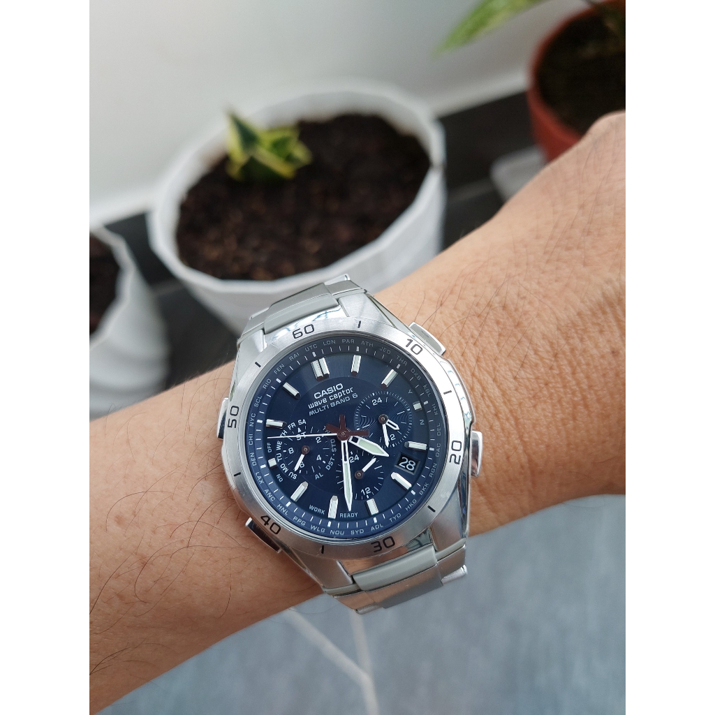 Đồng hồ nam Casio.WVQ-M410 ful 7 kim pin năng lượng ánh sáng hàng Si
