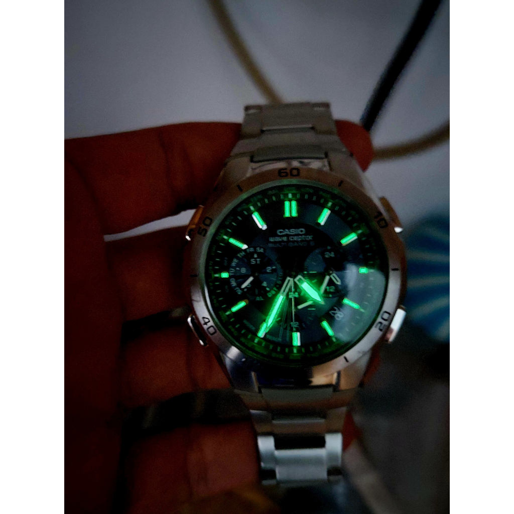 Đồng hồ nam Casio.WVQ-M410 ful 7 kim pin năng lượng ánh sáng hàng Si
