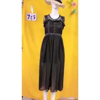 đầm voan phối cổ ren size S/M. S715