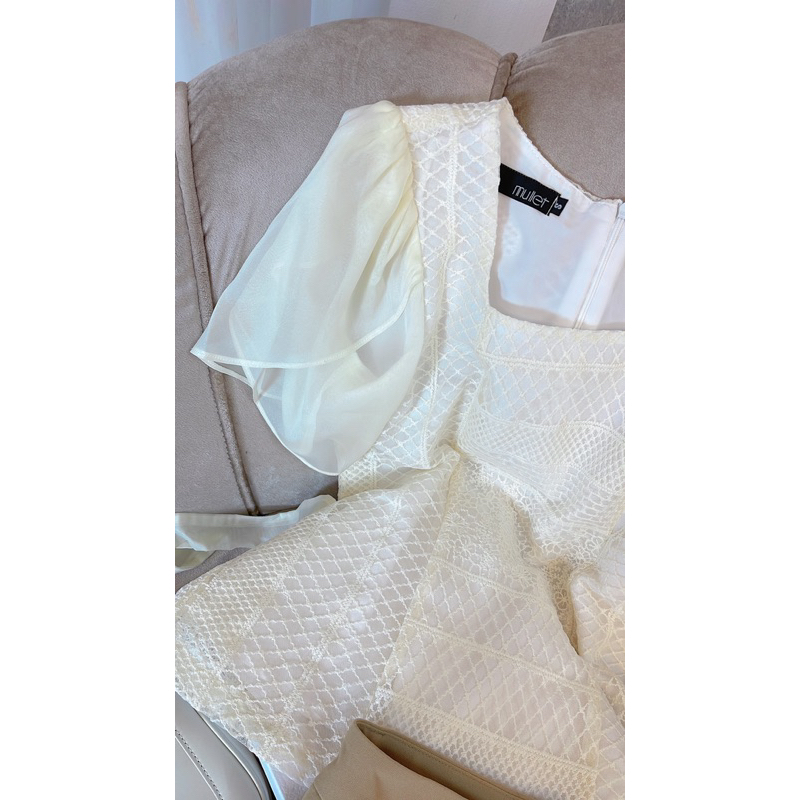 SET ÁO REN TAY BÚP+ CHÂN VÁY