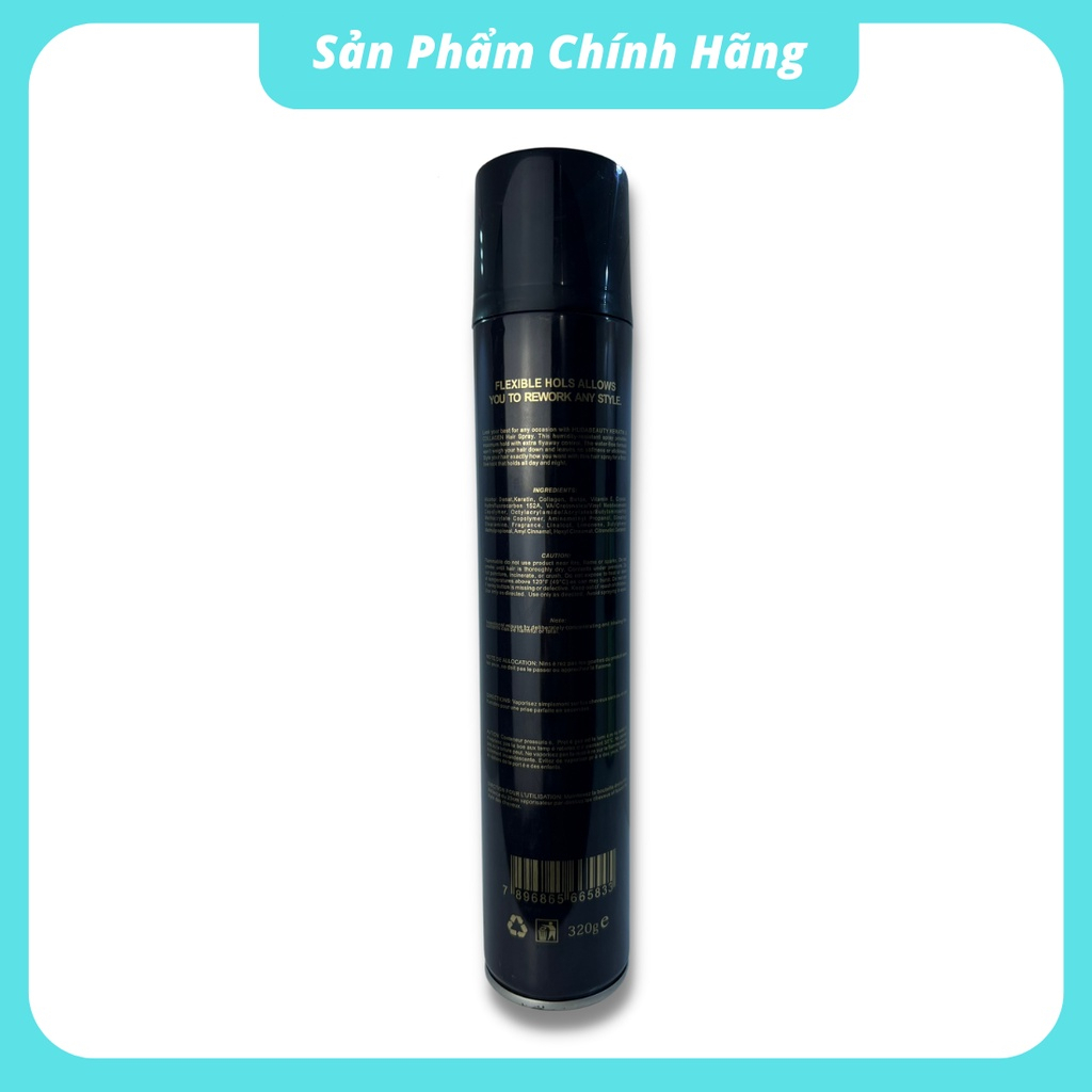 Gôm xịt tóc nam nữ BY VILAIN siêu giữ nếp tạo kiểu tóc mùi hương nam tính