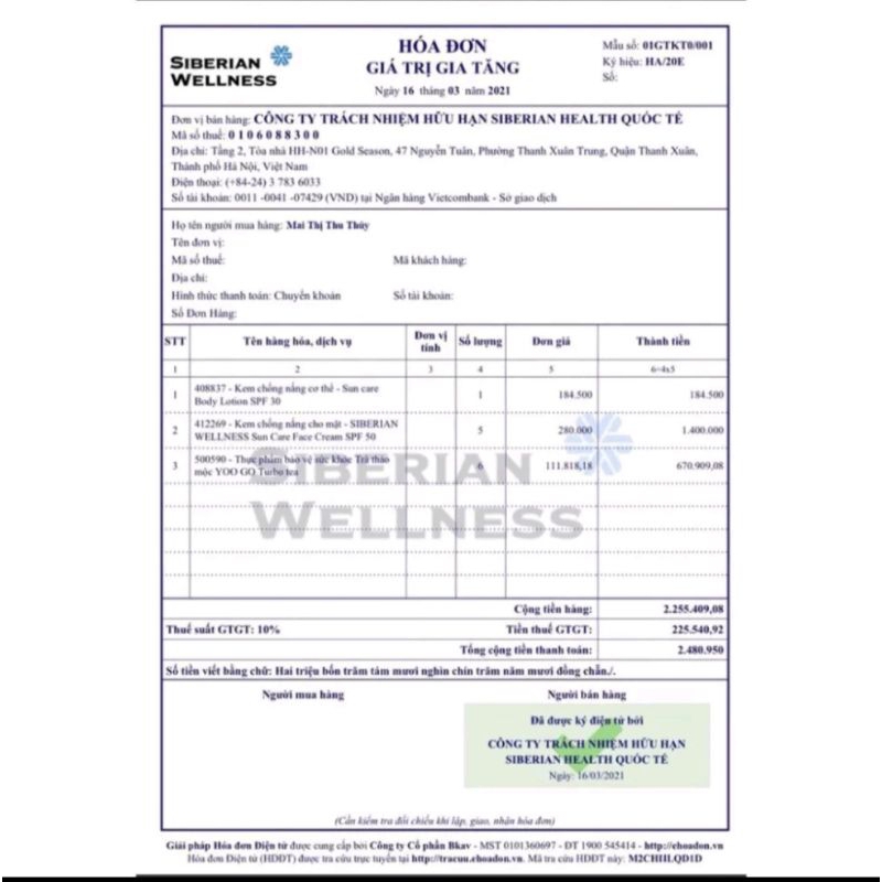 Kem chống nắng cho mặt Siberian - Sun Face Cream SPF 50.