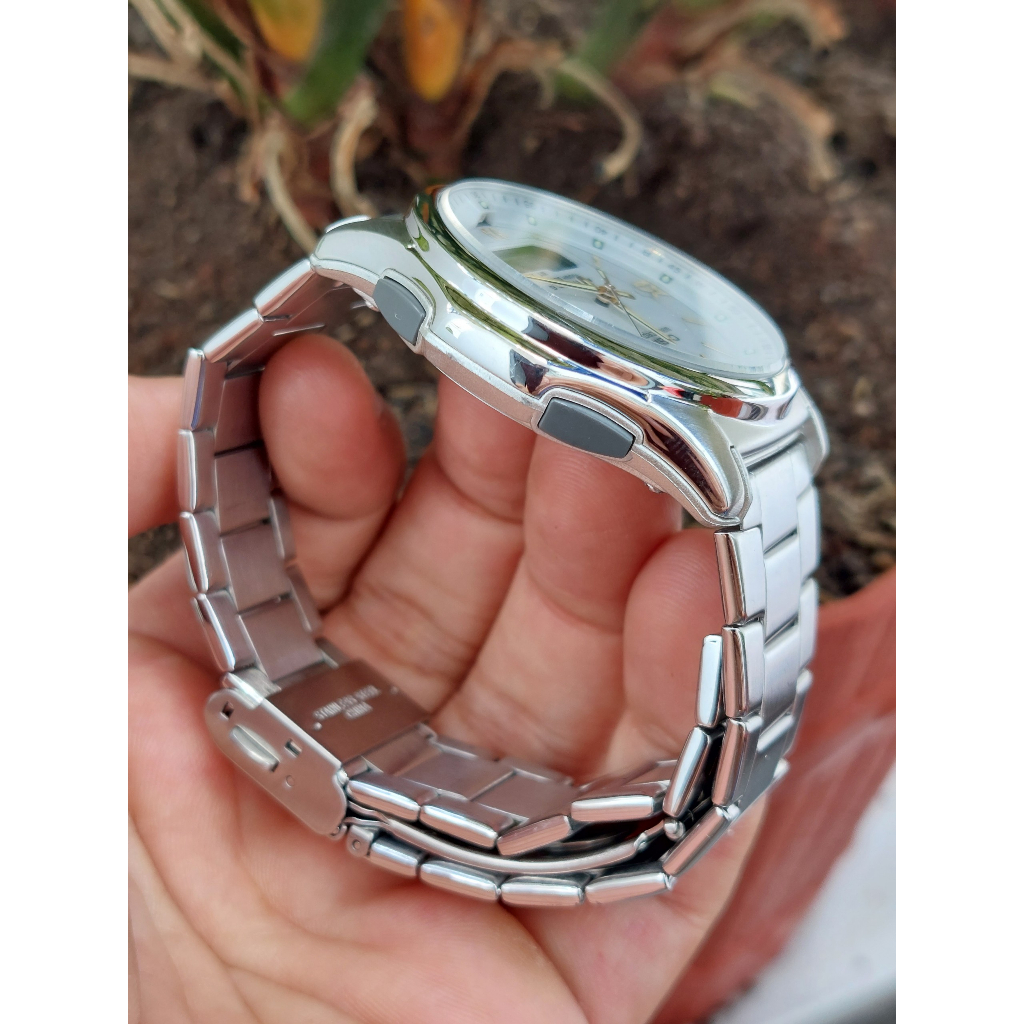 Đồng hồ nam Casio Wave.Ceptor M.630 mặt trắng pin năng lượng ánh sáng hàng Si