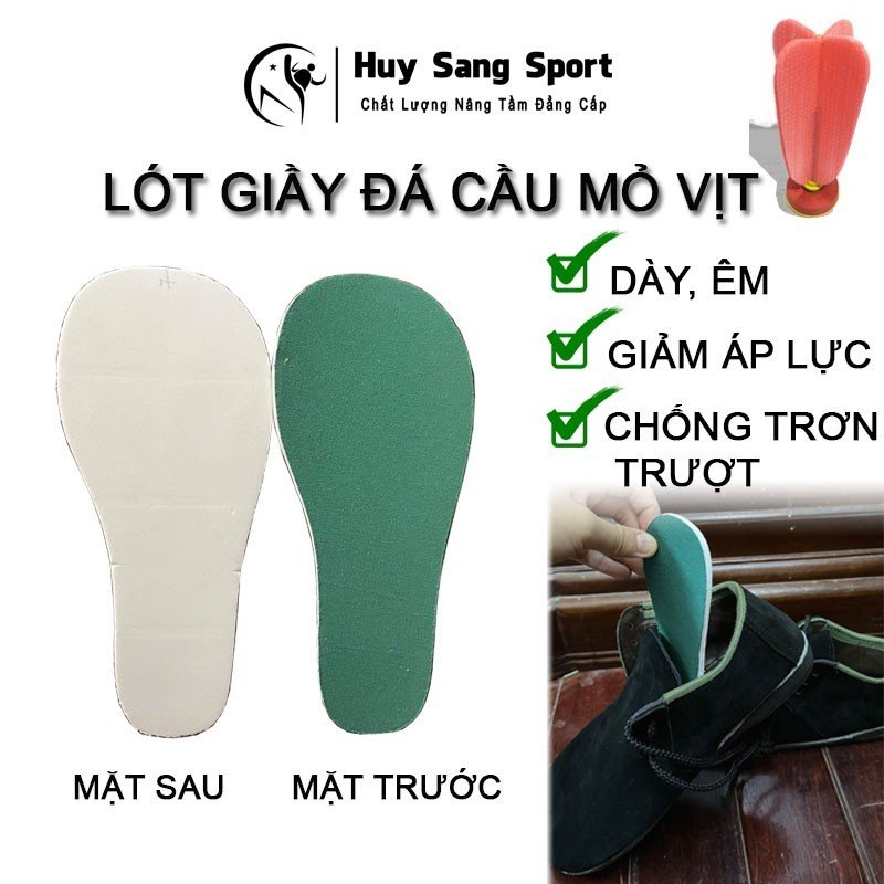 LÓT GIÀY ĐÁ CẦU MỎ VỊT- Dày, Êm, Chống Trơn Trượt, Giảm Áp Lực Lên Lòng Bàn Chân
