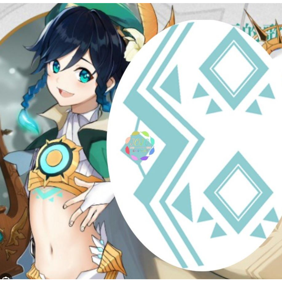 Hình xăm dán Genshin Impact Venti