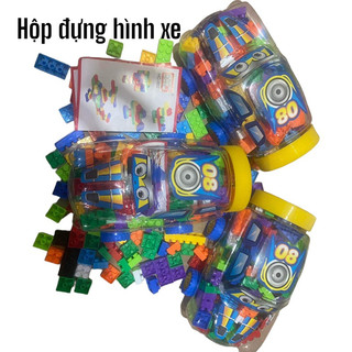 Đồ chơi lắp ráp hộp đựng hình xe