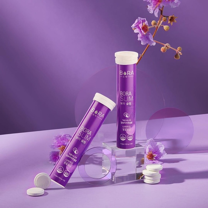 Viên Sủi Bora Slim Plus Hỗ Trợ Giảm Cân - Hộp 18 Viên