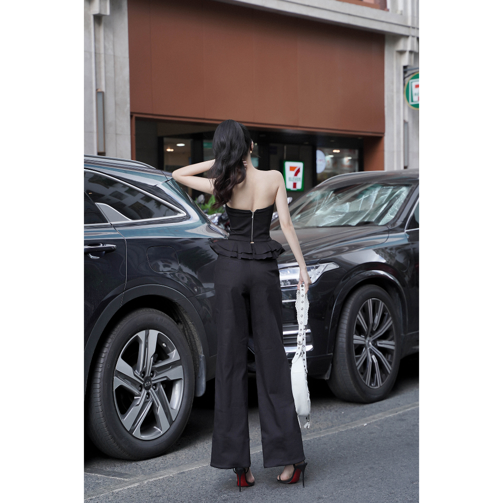 Áo corset dáng ống bèo đan dây BROOKLYN Corset - Tipblu