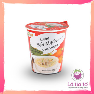 CHÁO YẾN MẠCH GẠO LỨT LY - LÁ TÍA TÔ