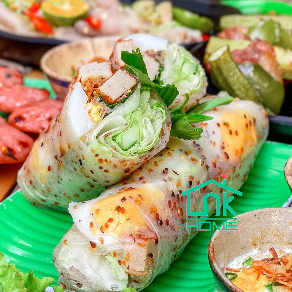 Bánh tráng nhúng siêu mè vàng rang thơm, dẻo - đặc sản Phan Rang