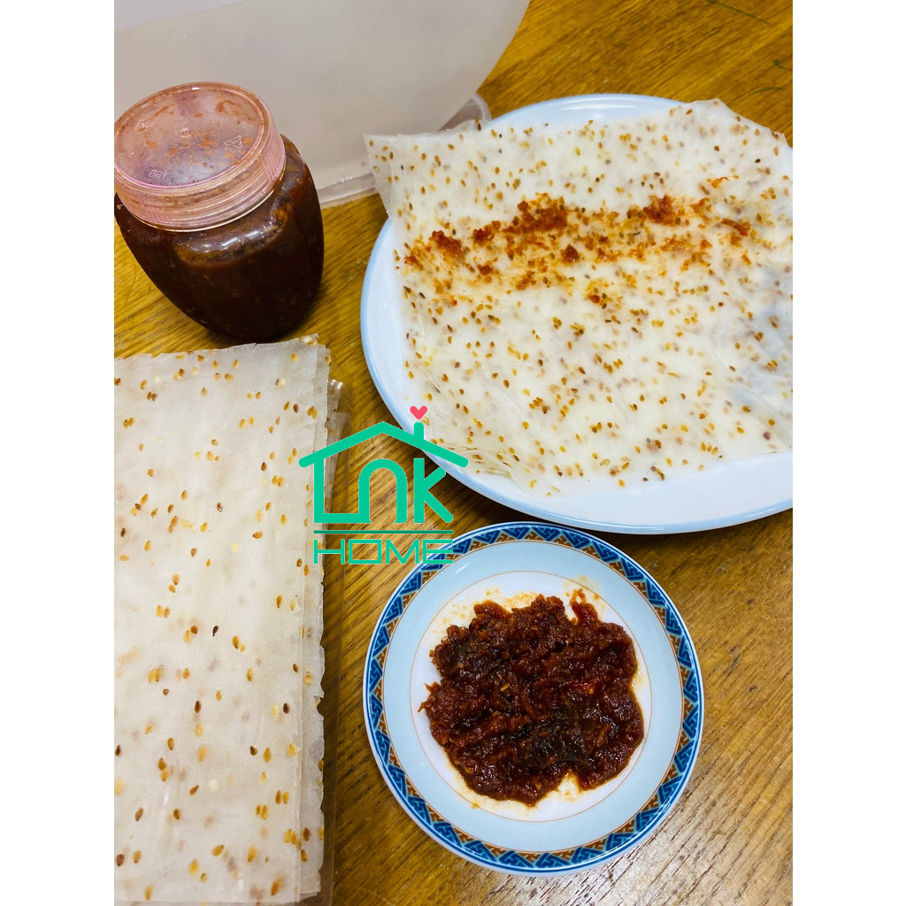 Bánh tráng nhúng siêu mè vàng rang thơm, dẻo - đặc sản Phan Rang