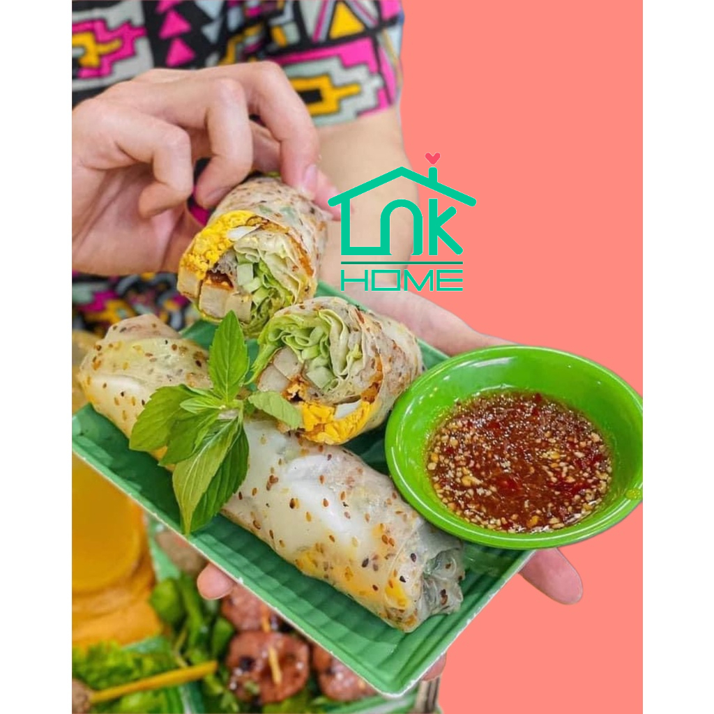 Bánh tráng nhúng siêu mè vàng rang thơm, dẻo - đặc sản Phan Rang