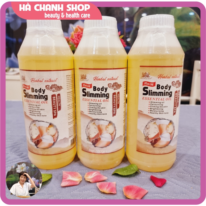 Dầu Massage Giảm Béo Dầu Nóng Tan Mỡ 1000ml OUBIQUAN Slimming Oil Mát Xa Giảm Mỡ Bụng Làm Săn Chắc Và Dưỡng Ẩm Da