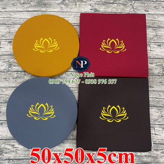 Nệm Ngồi Thiền MANDALA 50x50x5cm Giúp Thư Giản, Giảm Stress - Tọa Cụ Phật Giáo Trang Nhã BH 12 Tháng.