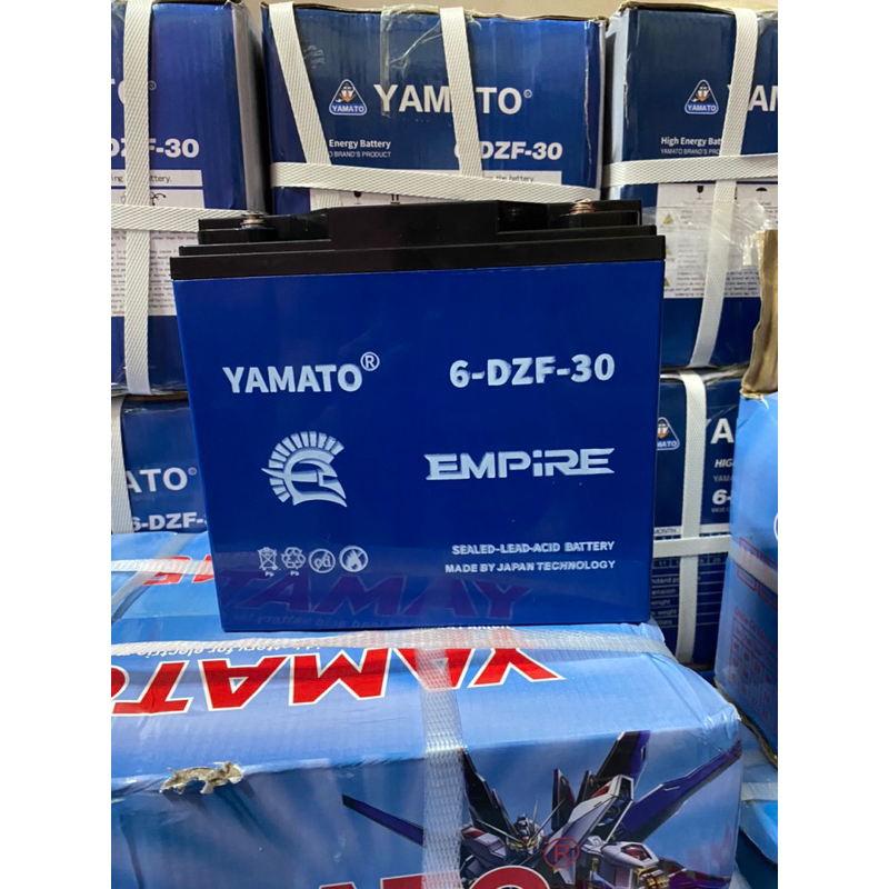 Ắc Quy khô 12v Xe Máy Điện YAMATO 6-FM-30 12V-30AH, acquy dùng cho Loa Kéo, Năng Lượng Mặt Trời...