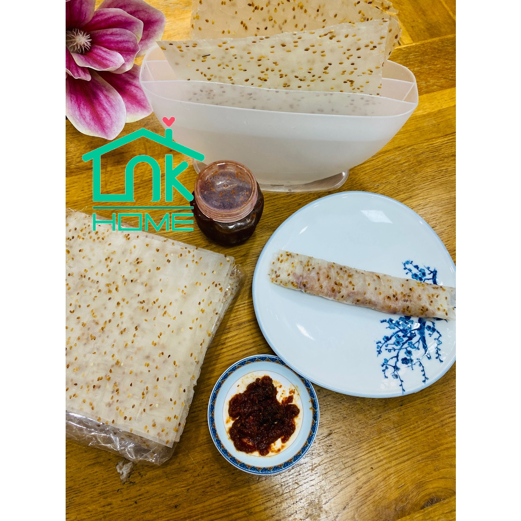 Bánh tráng nhúng siêu mè vàng rang thơm, dẻo - đặc sản Phan Rang