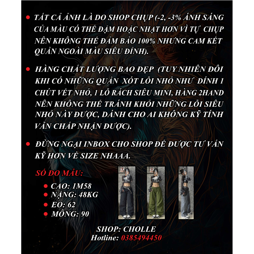 Quần Cargo Pants 2hand