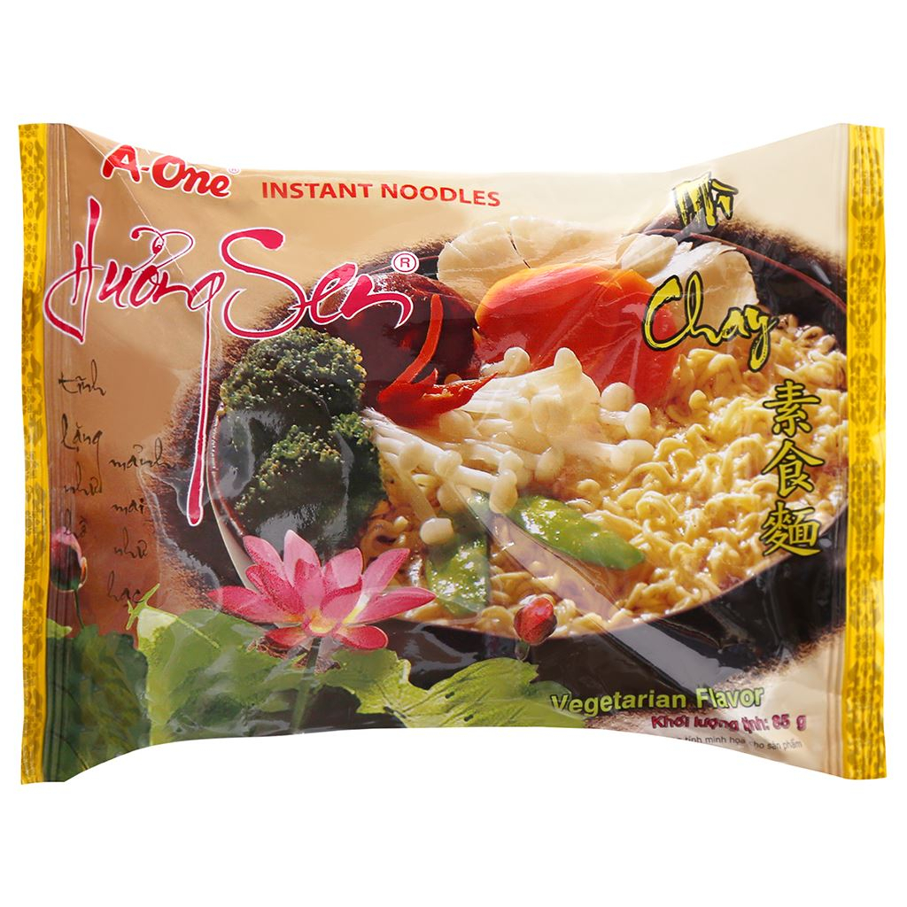Mì chay A-one Hương Sen gói 85g THÙNG 30 GÓI