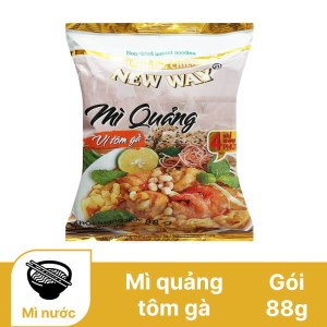 Mì quảng mì không chiên New Way vị tôm gà gói 88g CB 10 GÓI
