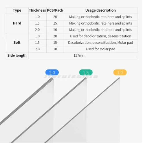 Tấm Nhựa Ép Máng Duy Trì Và Chỉnh Nha, Tẩy Trắng Răng