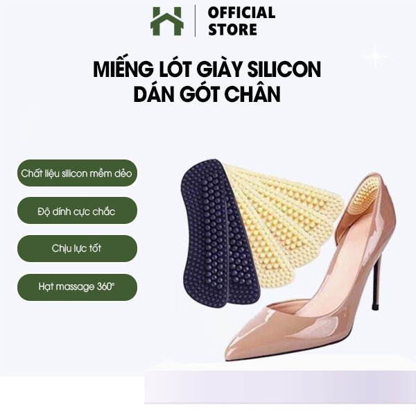 Miếng lót giày silicon dán gót chân mẫu mới nhất tiện lợi