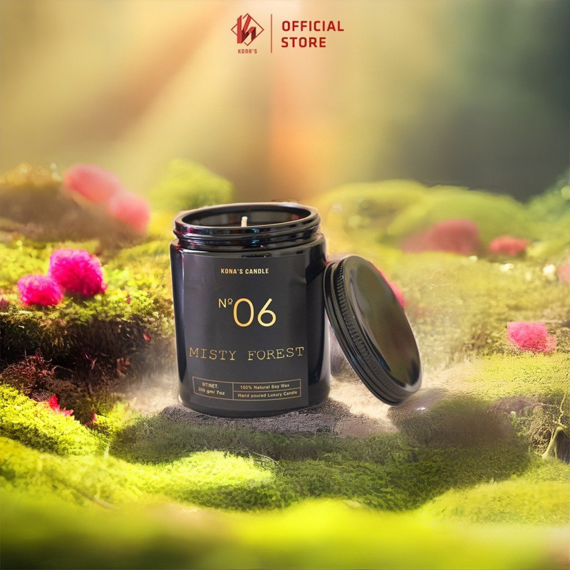 Nến thơm phòng tinh dầu KONA'S cao cấp organic không khói an toàn dễ ngủ trang trí quà tặng