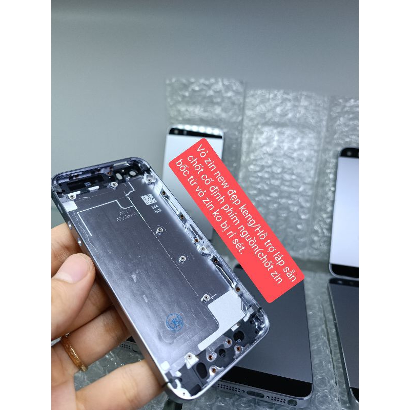 Vỏ 5S ĐEN XÁM-Zin New Chuẩn nét