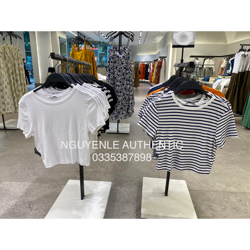 Áo thun croptop Zara Authentic