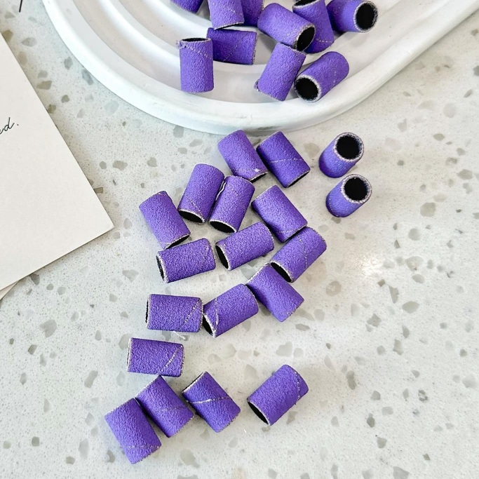 Set đầu mài nhám hộp 100pcs tím mịn 240
