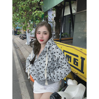 Khoác mickey dập nổi