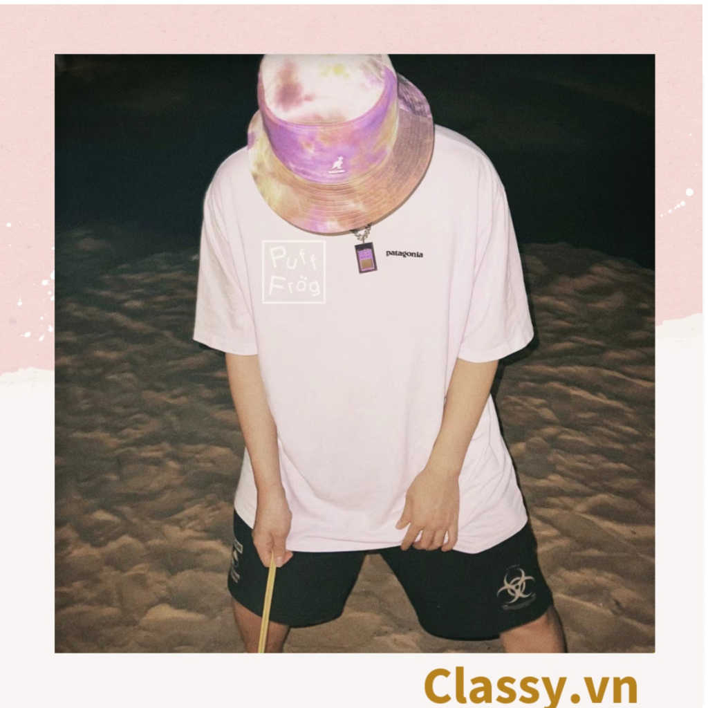 Nón bucket họa tiết vành tròn, thích hợp cả nam và nữ Classy PK1133 phong cách Hàn Quốc cá tính