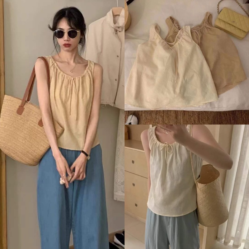 Áo sát nách cổ rút dây (HÀNG ĐẸP CHUẨN ẢNH)