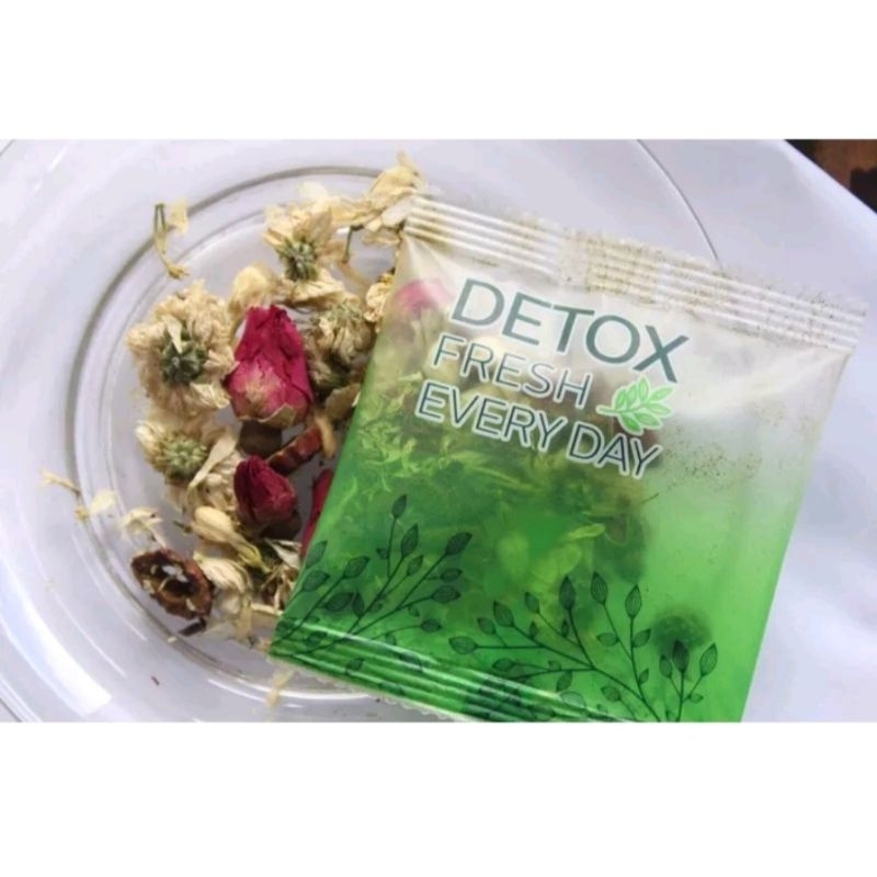 Trà hoa detox thanh nhiệt giải độc đẹp da hỗ trợ giảm mỡ
