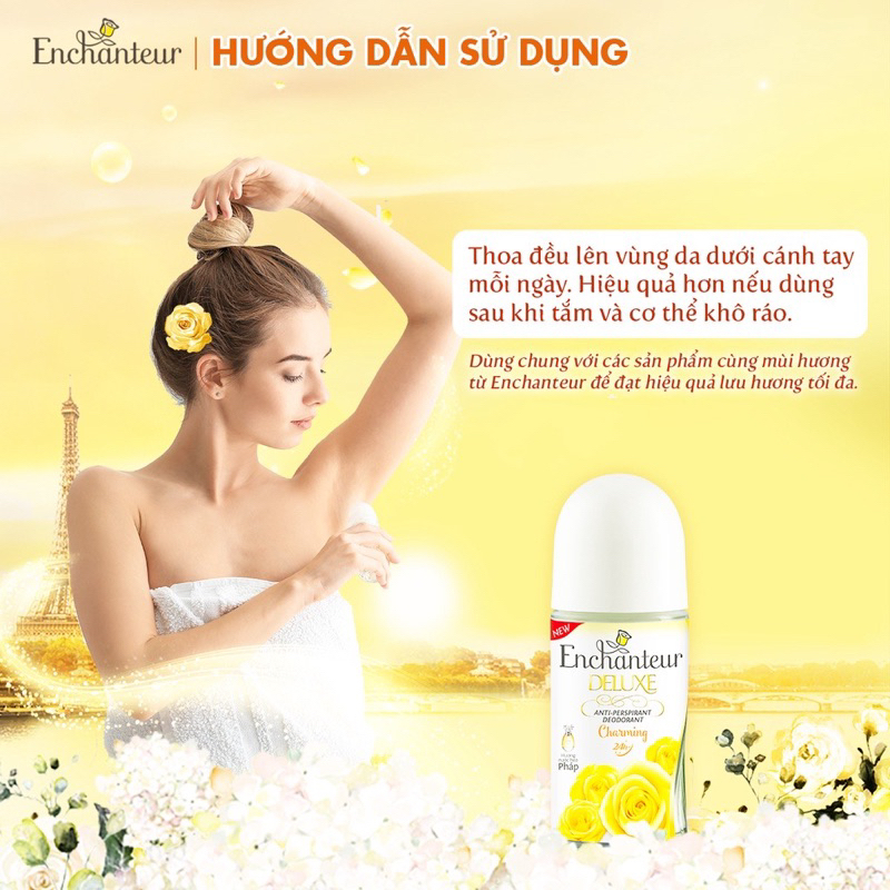 Lăn khử mùi hương nứơc hoa enchanteur 50ml