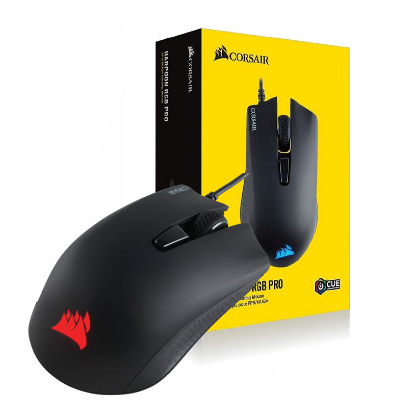 Chuột Chuyên Game - Corsair Harpoon RGB Pro | Harpoon RGB Wireless - Up to 12K DPI - Hàng Chính Hãng