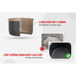 Nồi cơm điện 1.8L SUNHOUSE SHD8663G