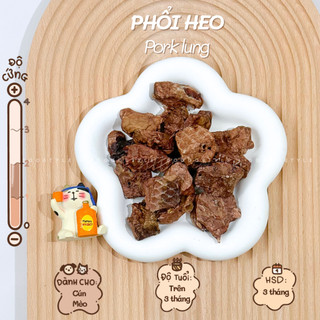 Treat Bánh Thưởng Cho Chó Mèo Phổi Heo Sấy Khô DOGGOSTYLE Homemade Giúp Sạch Răng Cung Cấp Protein