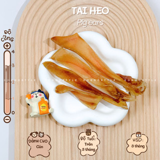Treat Bánh Thưởng Cho Chó Tai Heo Sấy Khô DOGGOSTYLE Homemade Giúp Sạch Răng Không Chất Bảo Quản 50G