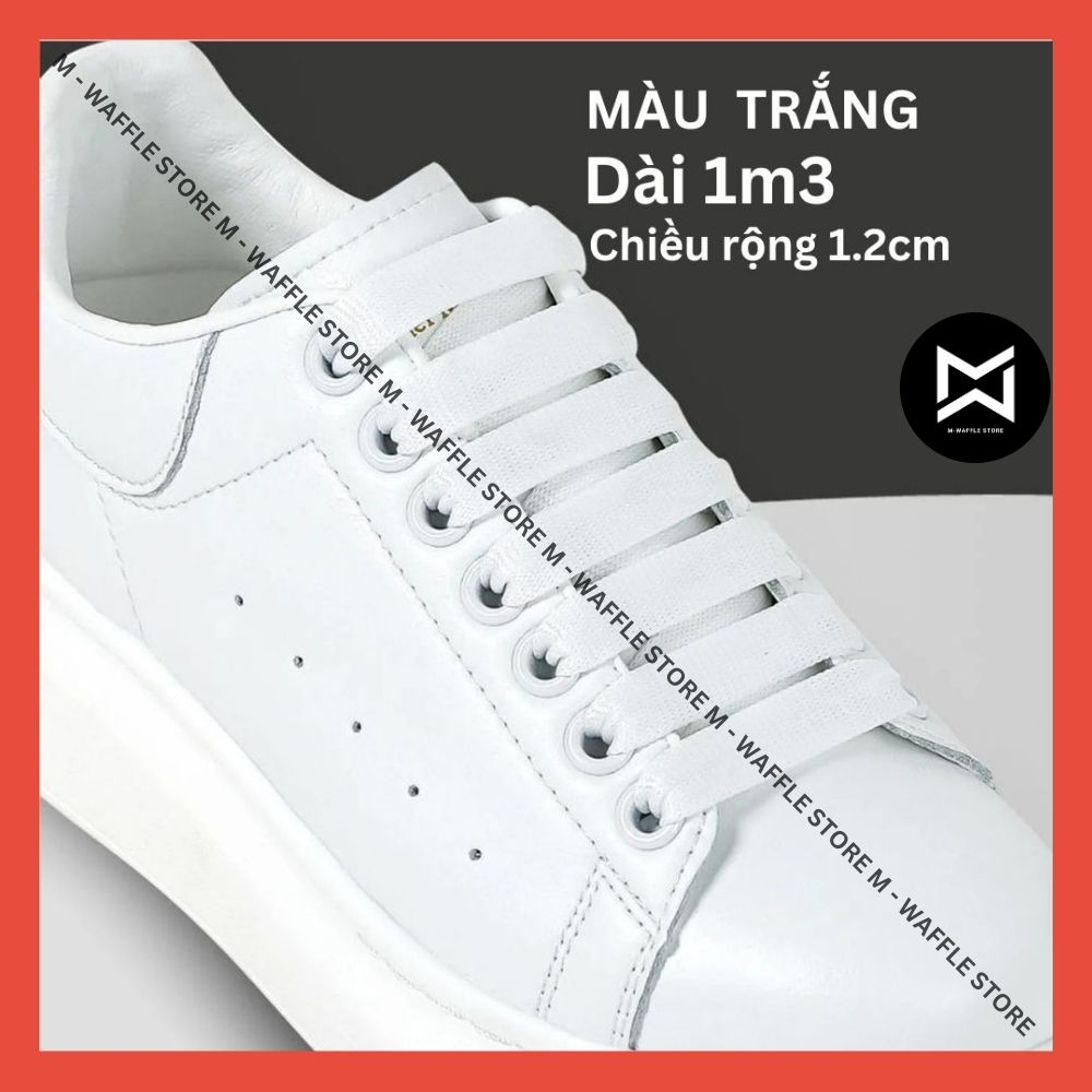 Dây Giày 𝗠𝗖 𝗤𝗨𝗘𝗘𝗡 bản lụa  rộng 1,2cm - dài 1,2m