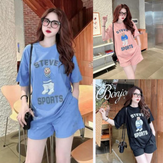 Đồ bộ mặc nhà nữ quần đùi set đồ bộ bigsize mùa hè thun cotton thể thao đẹp dễ thương cute mặc ngủ đi chơi in ste