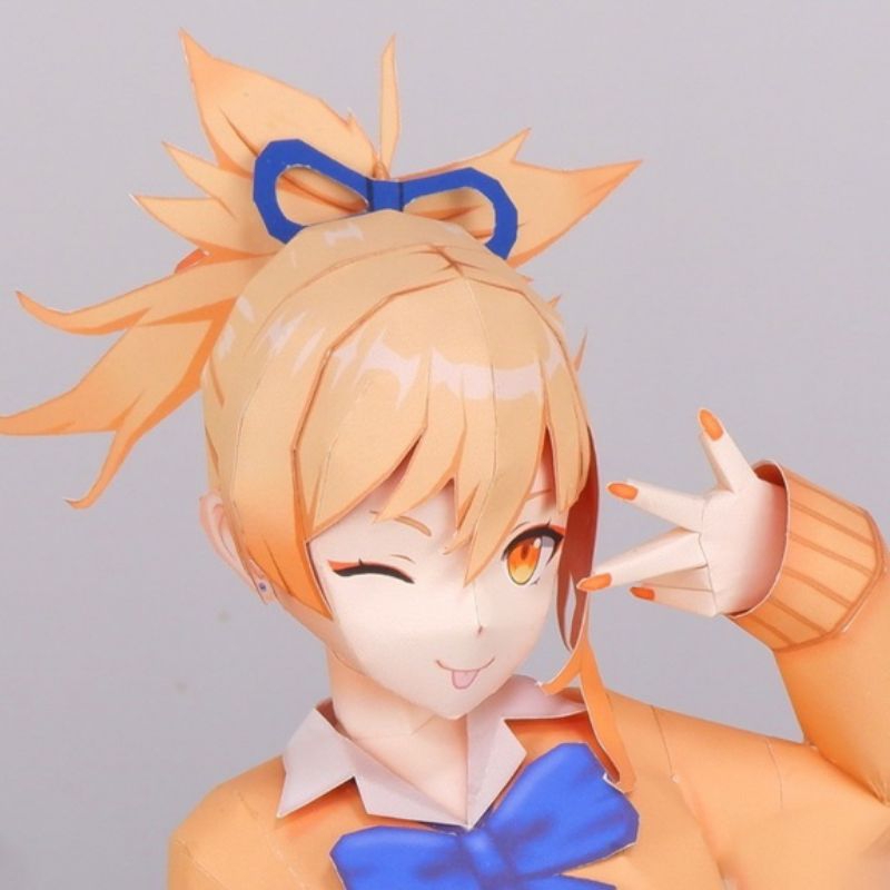Mô hình giấy anime girl Anime Game  Yoimiya in School Uniform