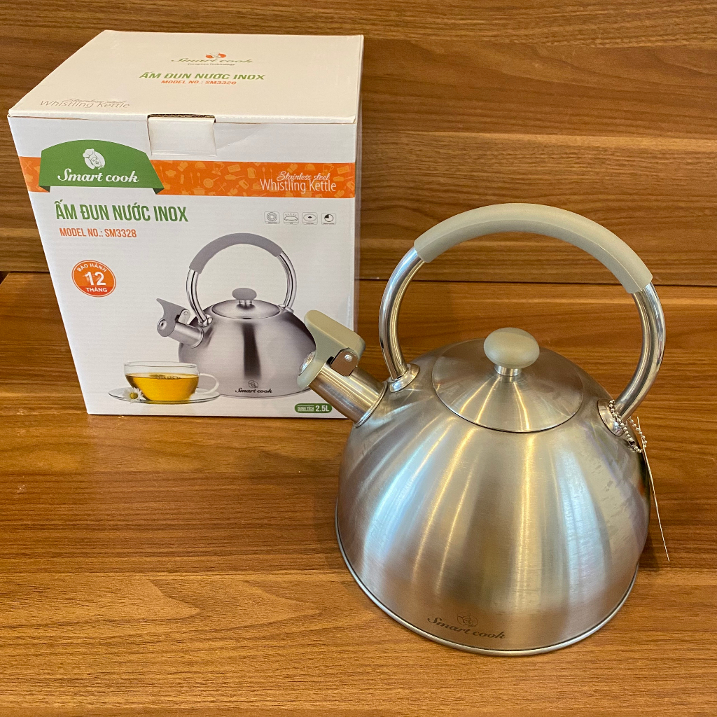 Ấm Đun Nước Siêu Tốc Bằng inox 304 Elmich SM-3328 SM-3372 SM-3373 GIK606