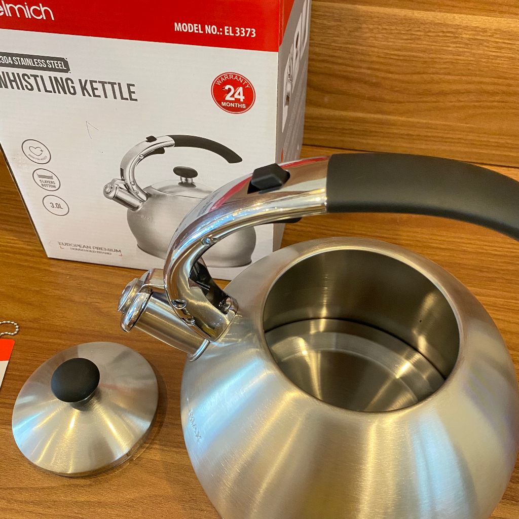 Ấm Siêu Tốc INOX 304 3 Lớp Đáy Từ Elmich EL-3373  - Hàng Chính Hãng