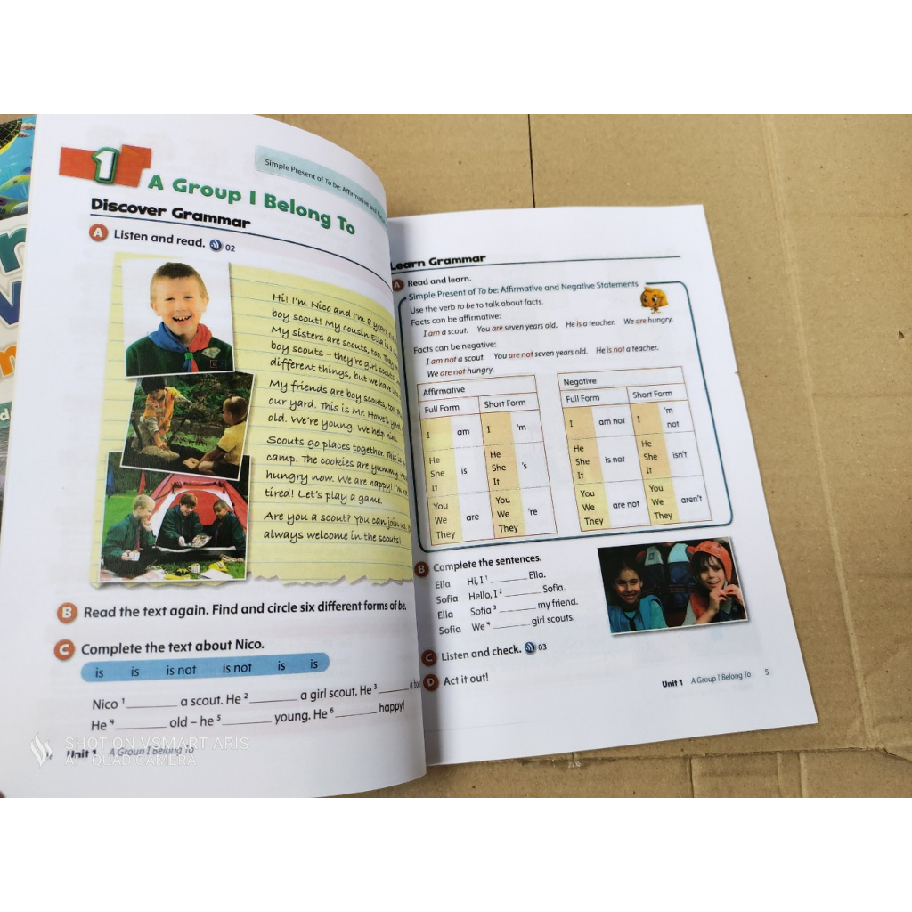 Oxford Discover Grammar 1,2 bản ma`u A4