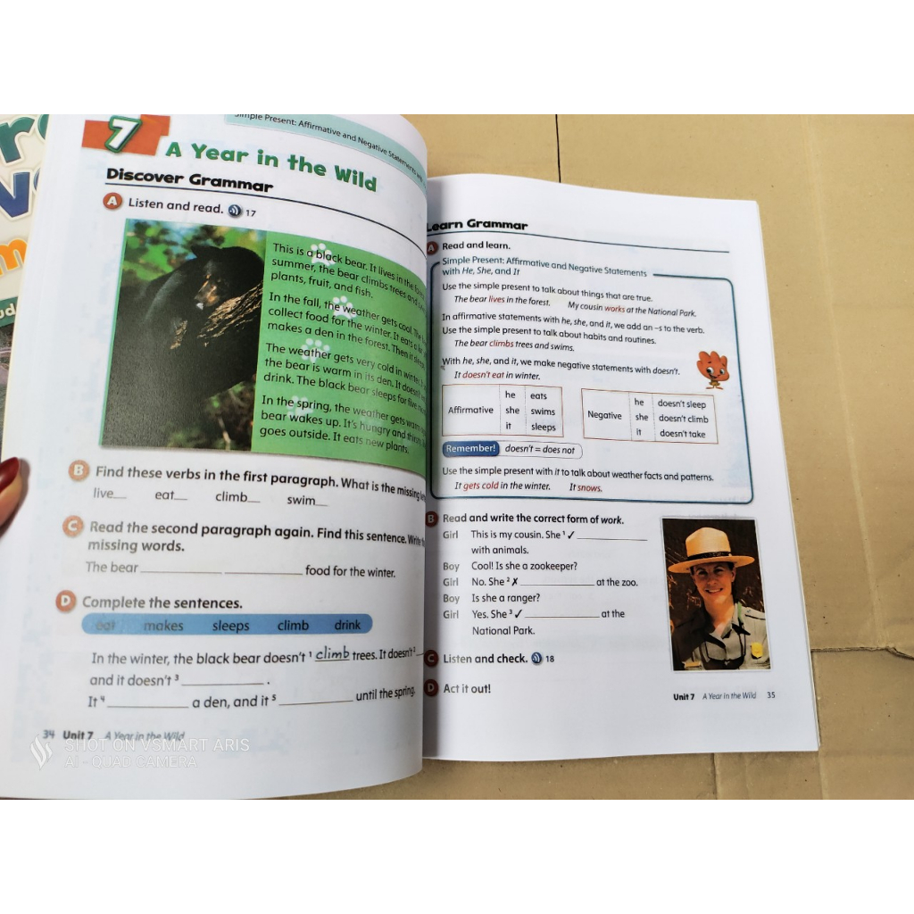 Oxford Discover Grammar 1,2 bản ma`u A4