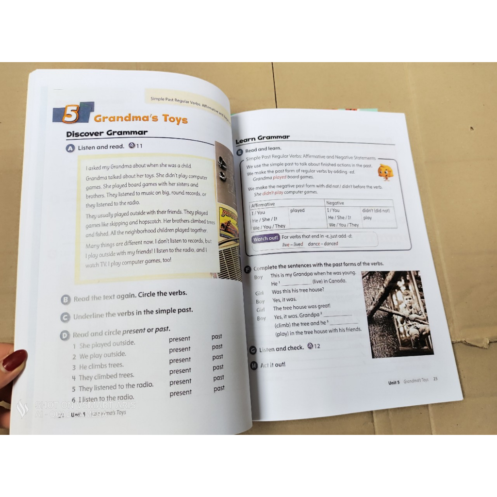 Oxford Discover Grammar 1,2 bản ma`u A4