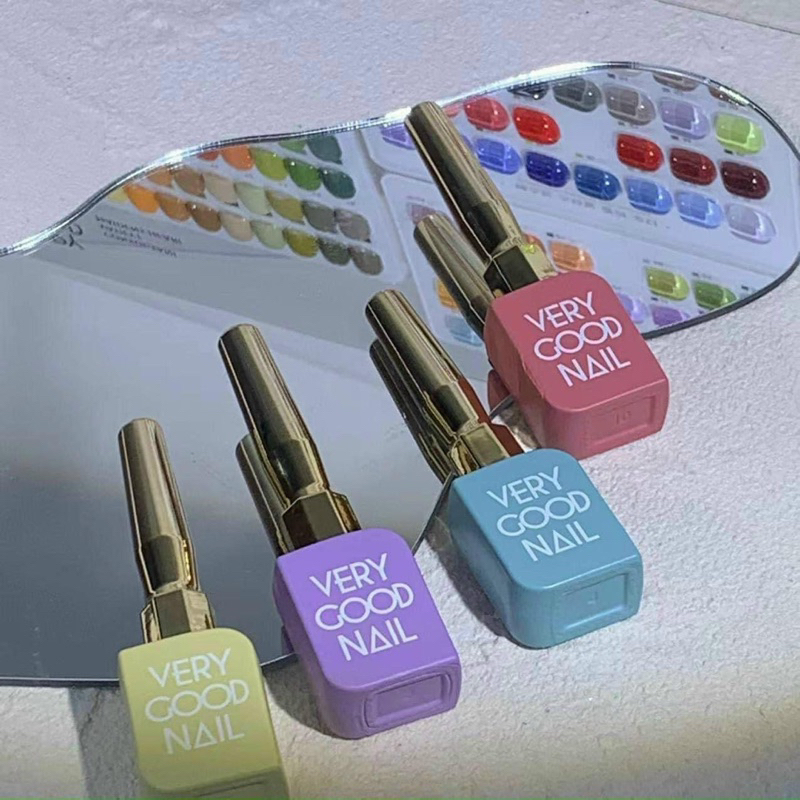 Set sơn gel Very Good Nail 60 màu nắp vàng tone màu Hàn Quốc