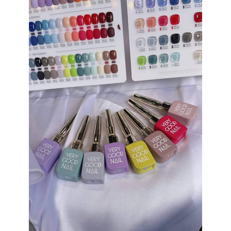 Set sơn gel Very Good Nail 60 màu nắp vàng tone màu Hàn Quốc
